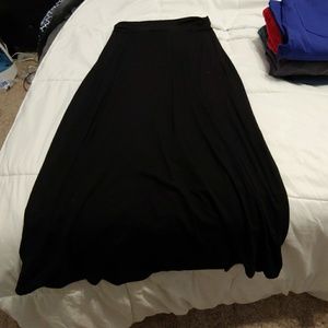 Black maxi skirt